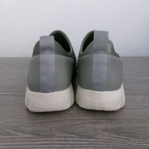 Trotters ULTIMA Slip On Sneakers Sage Grey Arch Support 8 Leather Stretch Fabric - Picture 8 of 15